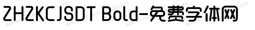 ZHZKCJSDT Bold字体转换